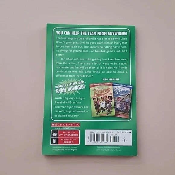 Lot of 3 Sports Related Books for Grades 2nd & 3rd. Signed Copy of Little Rhinos - Picture 5 of 9